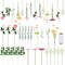26-Piece DIY Wildflower Garland Set – Artificial Hanging Roses, Poppies, and Wildflowers for Wedding, Baby Shower, Birthday, and Home Garden Decorations (White, Champagne, Pink)
